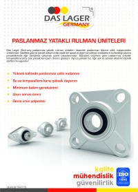 Paslanmaz Yataklı Rulman Üniteleri