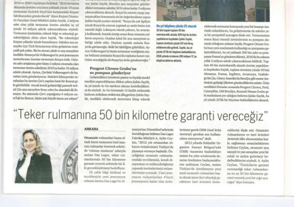 Teker Rulmanına 50 Bin Kilometre Garanti Vereceğiz 