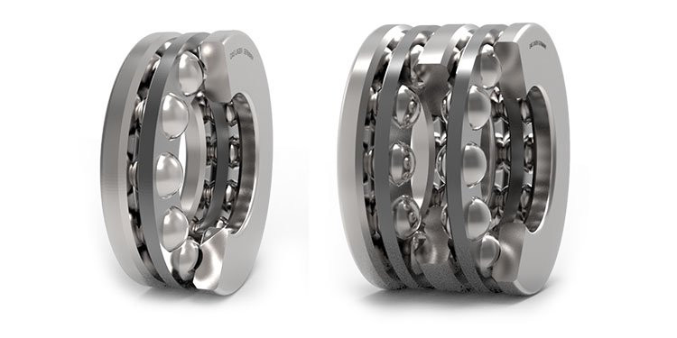 Eksenel Bilyalı Rulmanlar